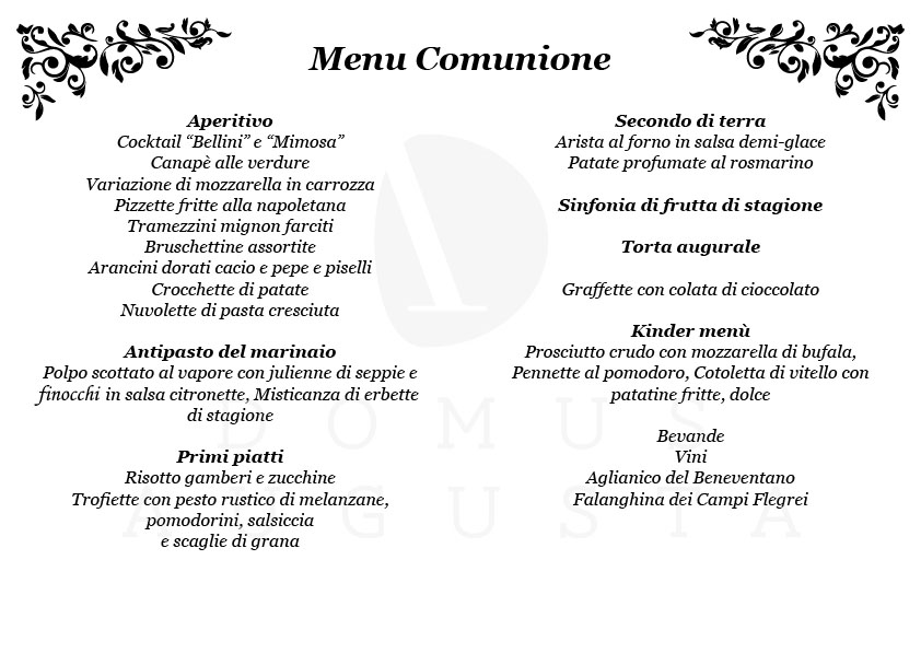 menucomunione